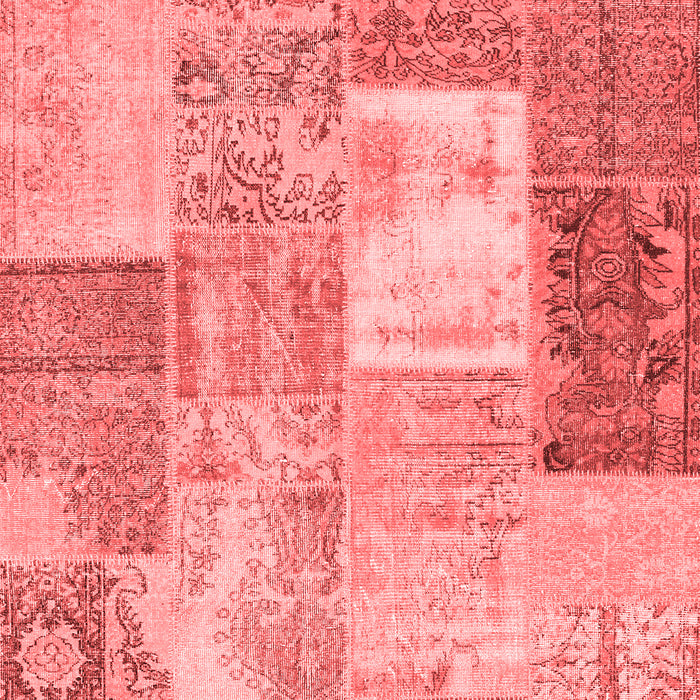 Patchwork Red Transitional Area Rugs