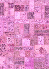 Patchwork Pink Transitional Rug, con2908pnk