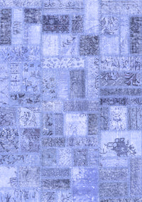 Patchwork Blue Transitional Rug, con2908blu