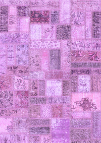 Patchwork Purple Transitional Rug, con2908pur