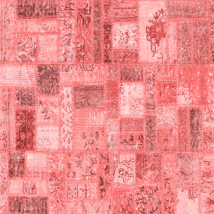 Patchwork Red Transitional Rug, con2908red