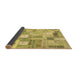 Sideview of Patchwork Brown Transitional Rug, con2908brn