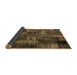 Sideview of Patchwork Brown Transitional Rug, con2909brn