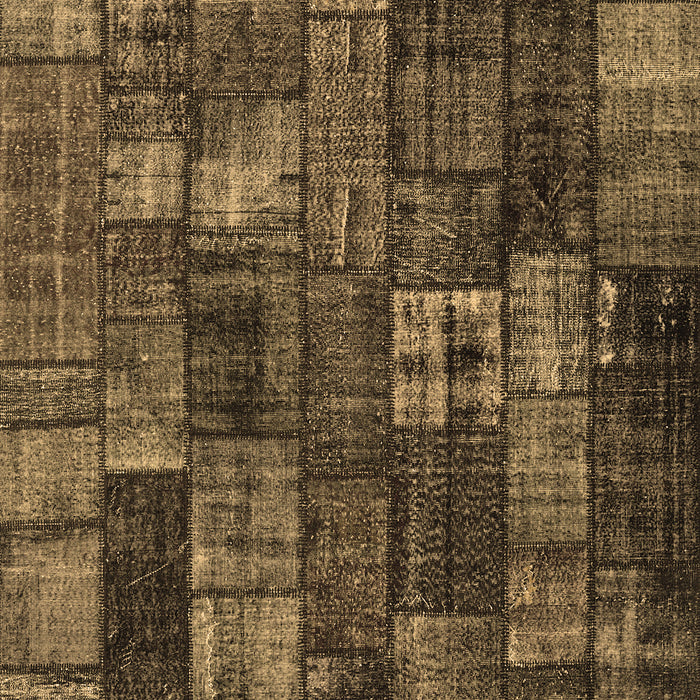 Patchwork Brown Transitional Rug, con2909brn