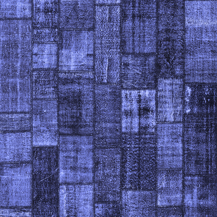 Patchwork Blue Transitional Rug, con2909blu