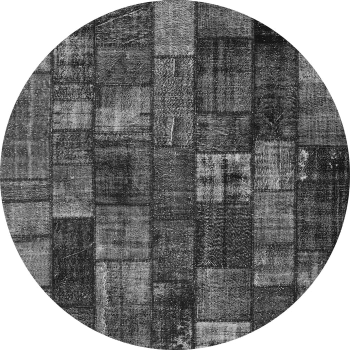 Square Patchwork Gray Transitional Rug, con2909gry