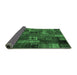 Sideview of Patchwork Emerald Green Transitional Rug, con2909emgrn