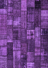 Patchwork Purple Transitional Rug, con2909pur