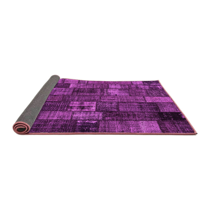 Sideview of Patchwork Pink Transitional Rug, con2909pnk