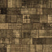 Square Patchwork Brown Transitional Rug, con2909brn