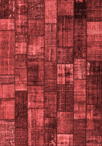 Patchwork Red Transitional Rug, con2909red