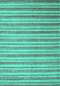 Abstract Turquoise Contemporary Rug, con290turq