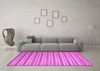 Machine Washable Abstract Pink Contemporary Rug, wshcon290pnk