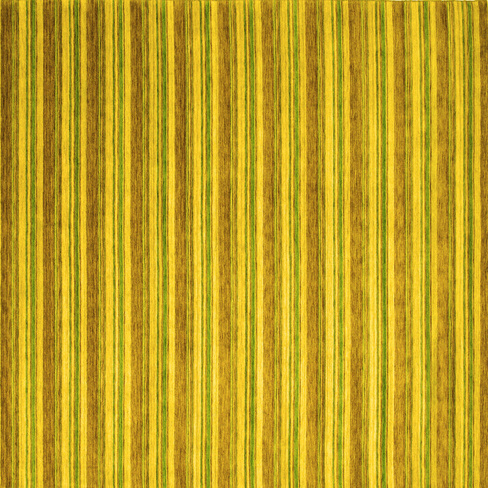 Square Machine Washable Abstract Yellow Contemporary Rug, wshcon290yw