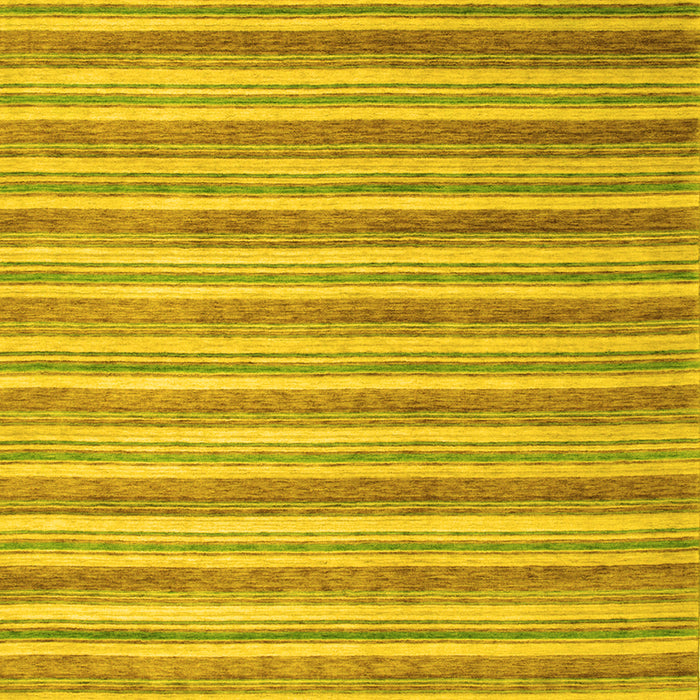 Machine Washable Abstract Yellow Contemporary Rug, wshcon290yw