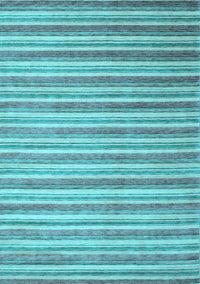 Abstract Light Blue Contemporary Rug, con290lblu