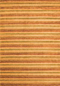 Abstract Orange Contemporary Rug, con290org