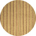 Round Abstract Brown Contemporary Rug, con290brn