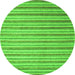 Square Abstract Green Contemporary Rug, con290grn