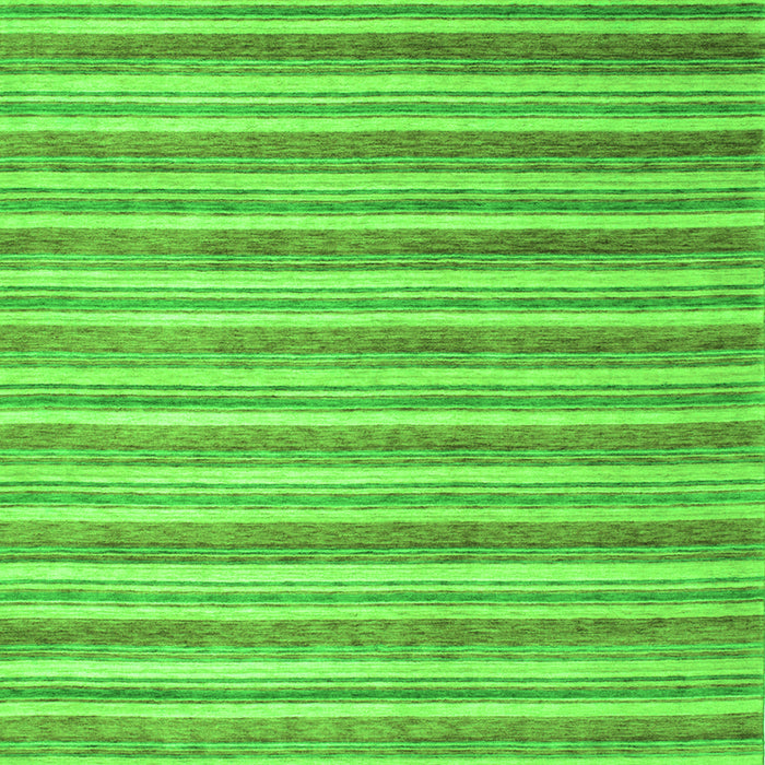 Serging Thickness of Machine Washable Abstract Green Contemporary Area Rugs, wshcon290grn