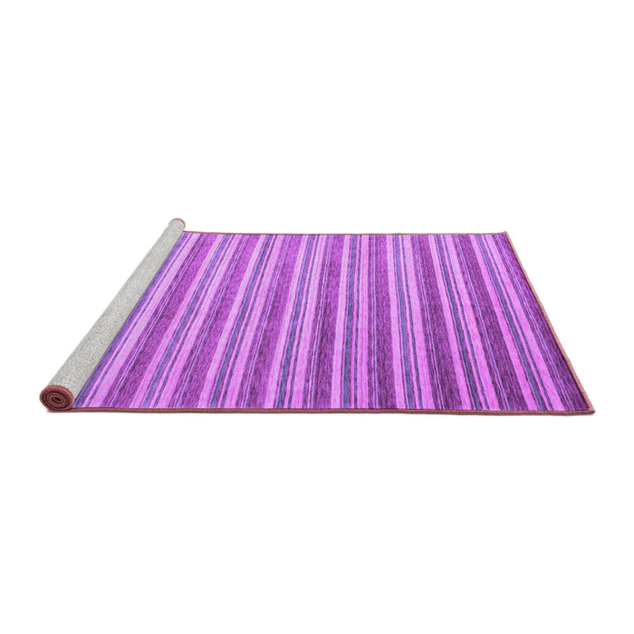 Sideview of Machine Washable Abstract Purple Contemporary Area Rugs, wshcon290pur