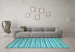 Machine Washable Abstract Light Blue Contemporary Rug in a Living Room, wshcon290lblu