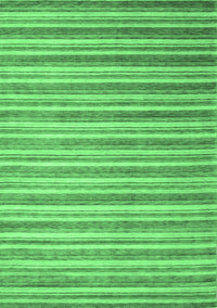 Abstract Emerald Green Contemporary Rug, con290emgrn