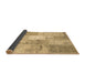 Sideview of Patchwork Brown Transitional Rug, con2910brn