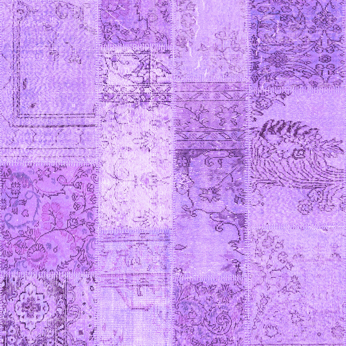 Patchwork Purple Transitional Rug, con2910pur