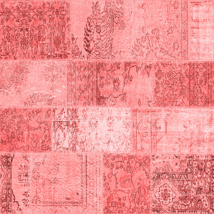 Patchwork Red Transitional Rug, con2910red