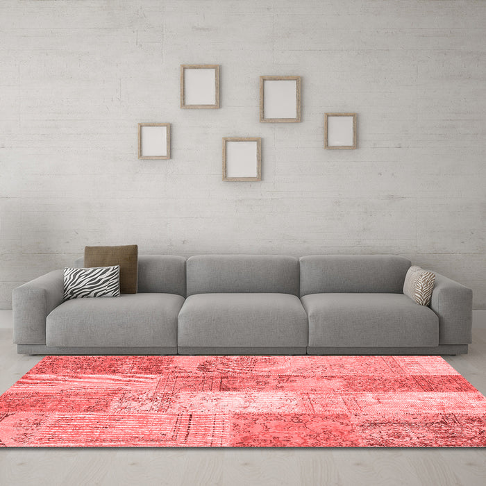 Transitional Red Washable Rugs