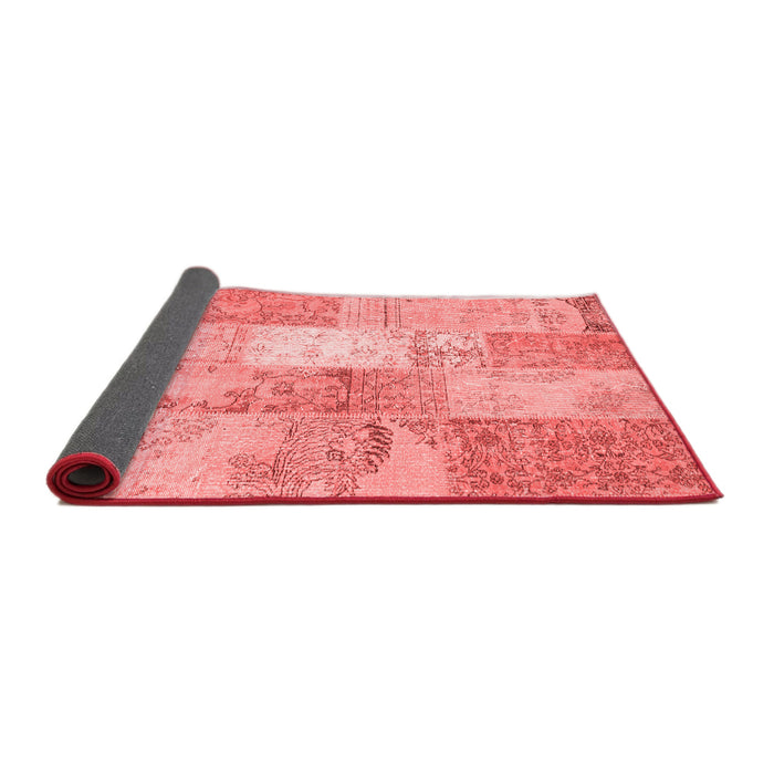 Patchwork Red Transitional Area Rugs