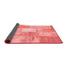 Patchwork Red Transitional Area Rugs