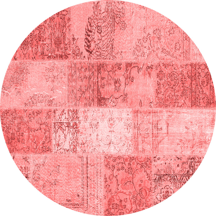 Patchwork Red Transitional Rug, con2910red