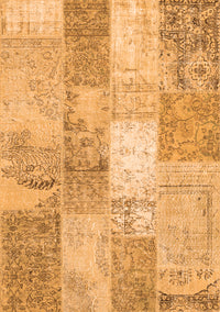 Patchwork Orange Transitional Rug, con2910org