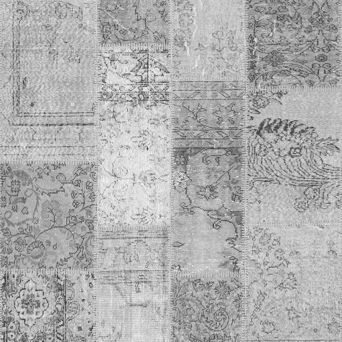Patchwork Gray Transitional Rug, con2910gry