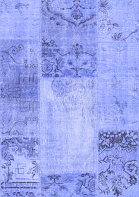 Patchwork Blue Transitional Rug, con2911blu