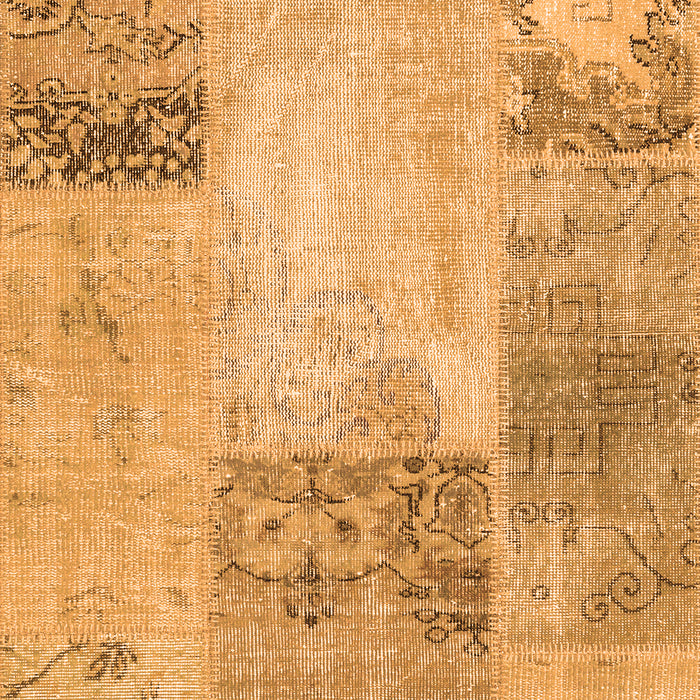 Serging Thickness of Machine Washable Patchwork Orange Transitional Area Rugs, wshcon2911org