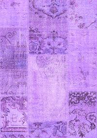 Patchwork Purple Transitional Rug, con2911pur