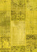 Patchwork Yellow Transitional Rug, con2911yw