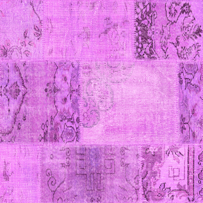 Square Patchwork Pink Transitional Rug, con2911pnk