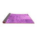 Sideview of Patchwork Pink Transitional Rug, con2912pnk