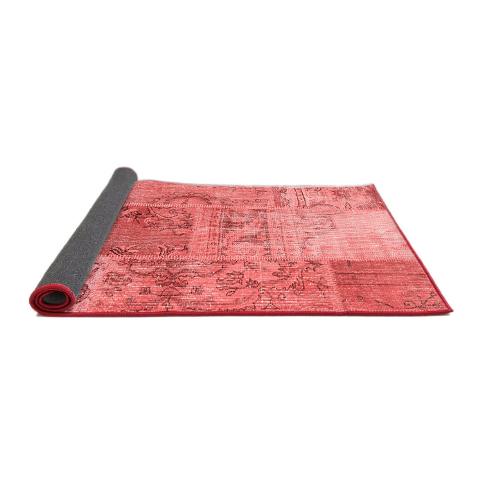Patchwork Red Transitional Area Rugs