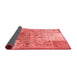 Patchwork Red Transitional Area Rugs