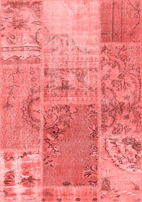 Patchwork Red Transitional Rug, con2912red