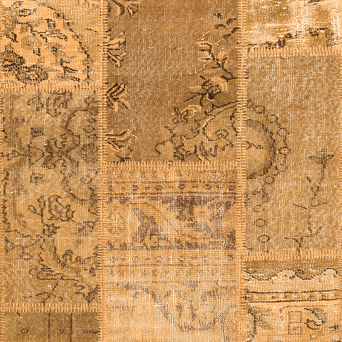 Patchwork Orange Transitional Rug, con2912org