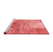 Transitional Red Washable Rugs