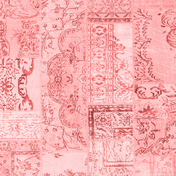 Patchwork Red Transitional Area Rugs