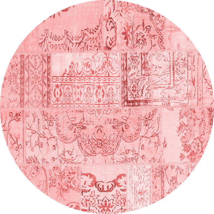 Patchwork Red Transitional Rug, con2913red