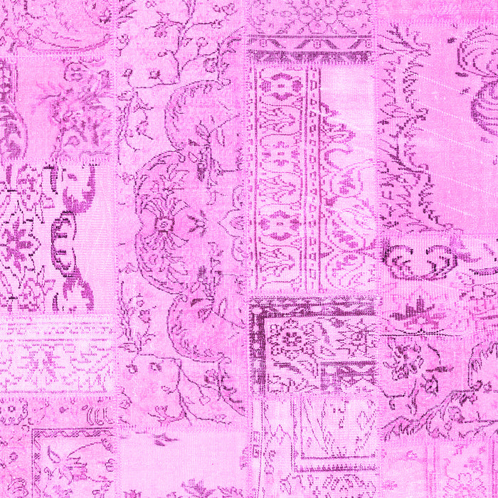 Patchwork Pink Transitional Rug, con2913pnk